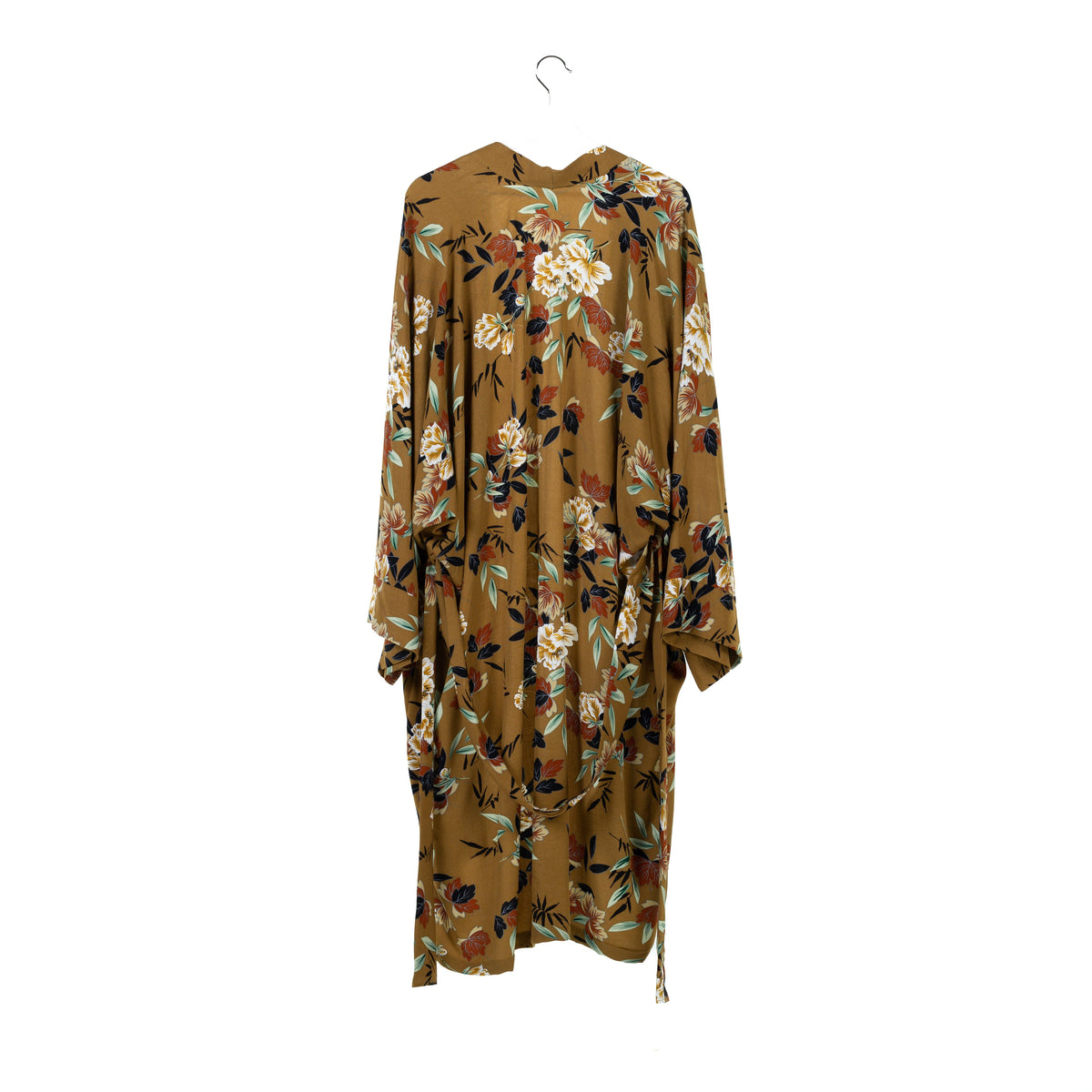 Natalie Anderson Chrysanthemum Kimono in tobacco - back view